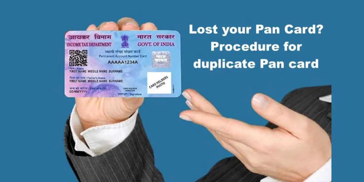 How can I apply for a duplicate PAN card if I have lost my original