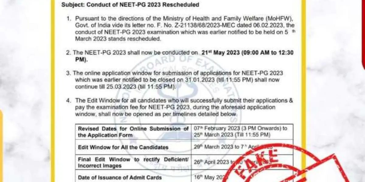 NEET PG-2022 exam will not be postponed