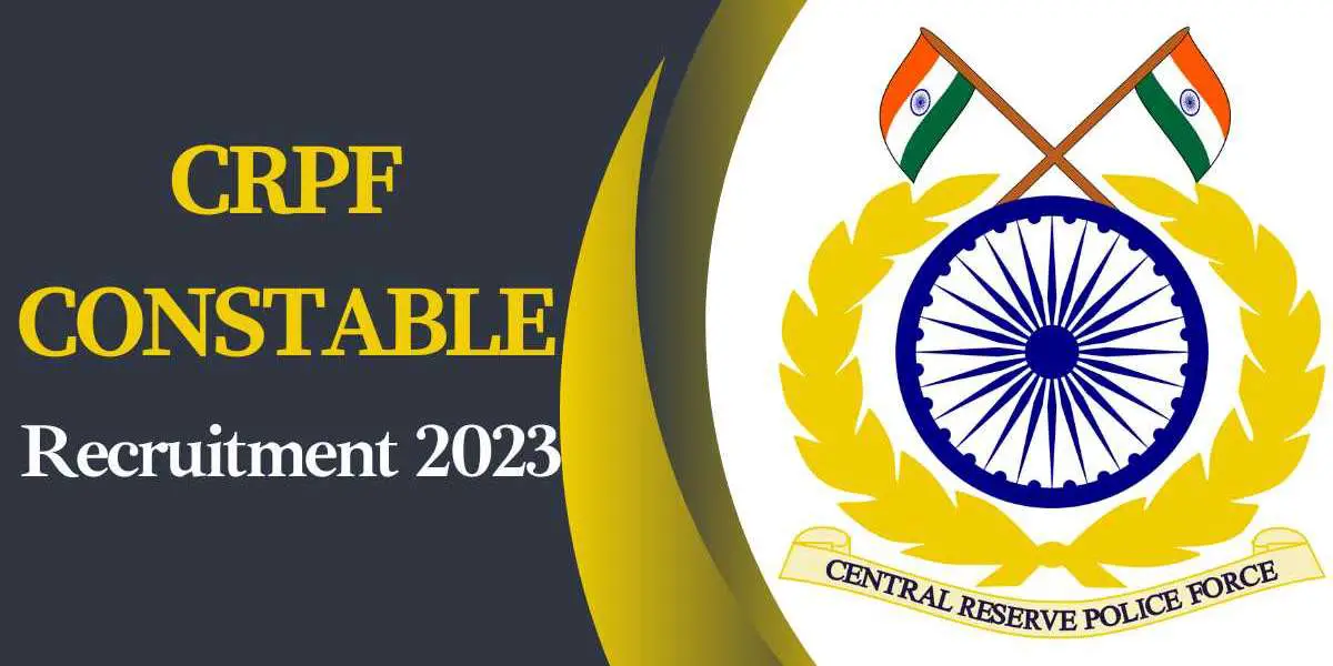 CRPF Recruitment 2023: Ministry of Home Affairs released constable recruitment notification in Central Reserve Police, 1