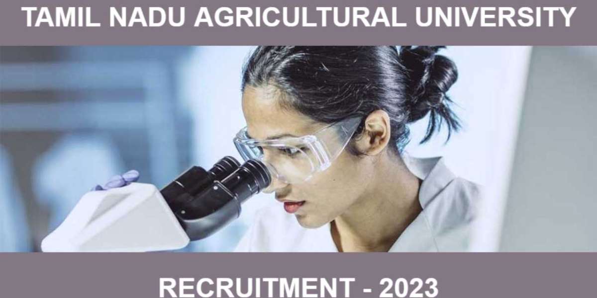 TNAU Recruitment 2023 Senior Research Fellow Posts