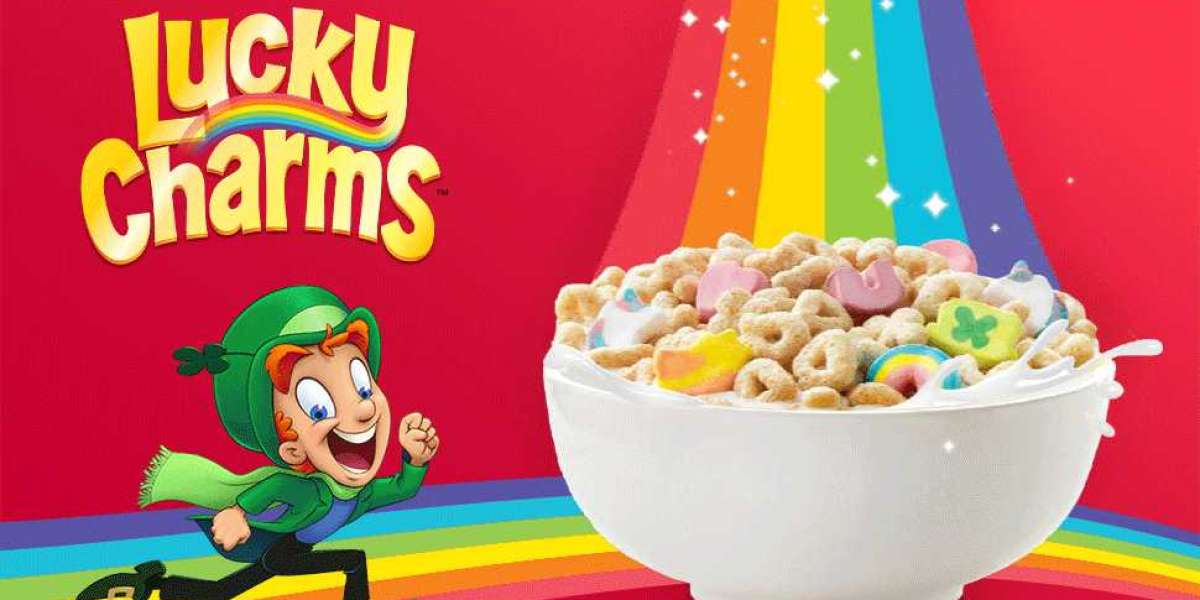 Lucky Charms Cereal Box: Whimsical Journey